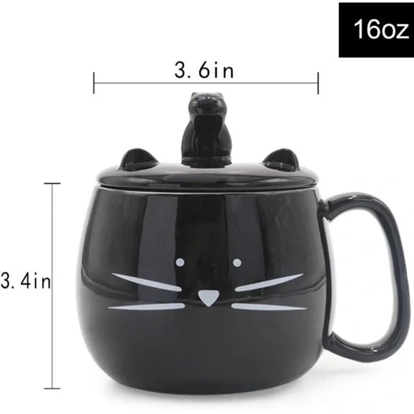 Ceramic Cat Coffee Phone Mug Holder - Picture 11 of 11